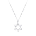 Star of David Necklace (18") - High Quality 925 Sterling Silver Jewelry