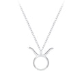 Taurus Zodiac Sign Necklace (18") - High Quality 925 Sterling Silver Jewelry