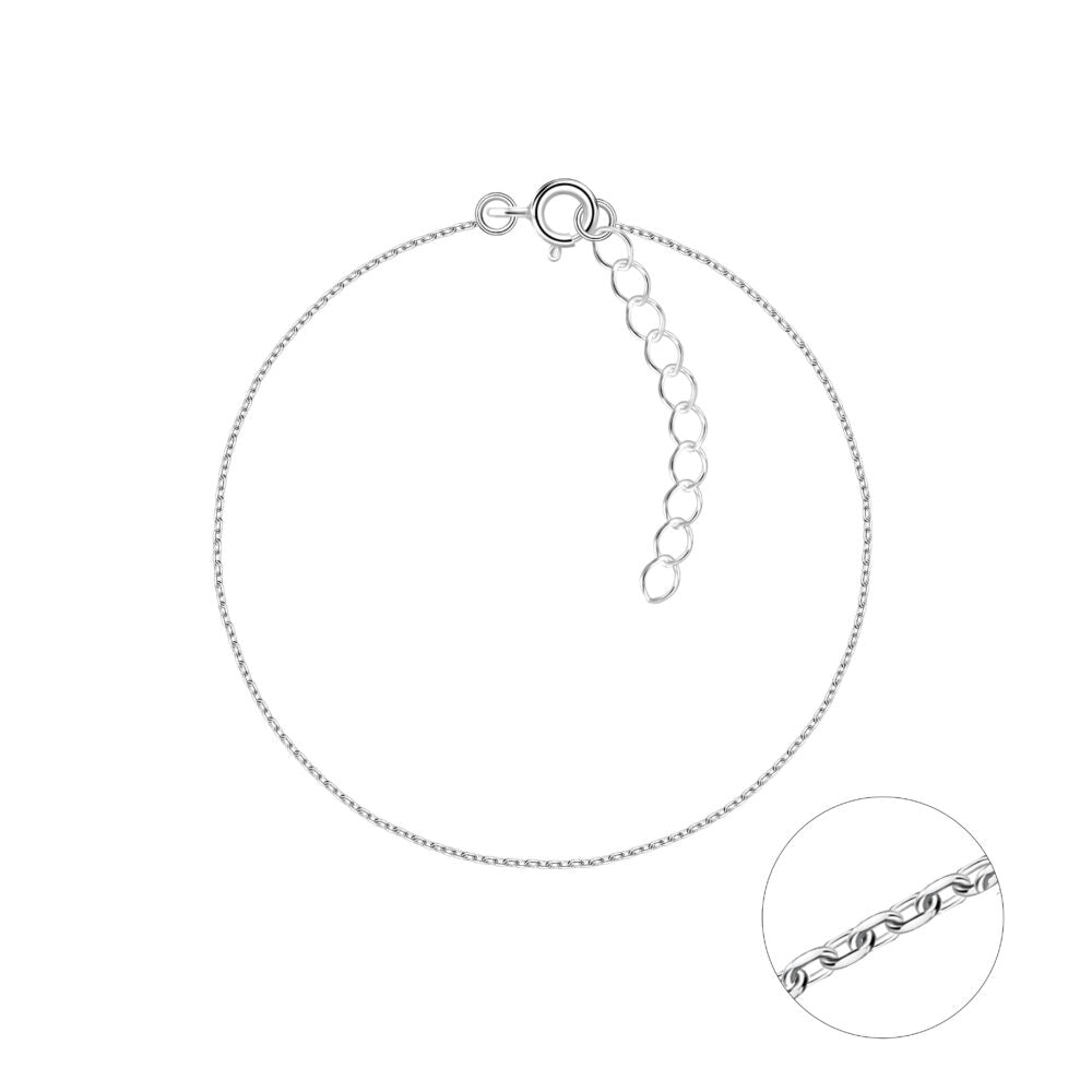 Silver Diamond Cut Cable Bracelet - High Quality 925 Sterling Silver Jewelry