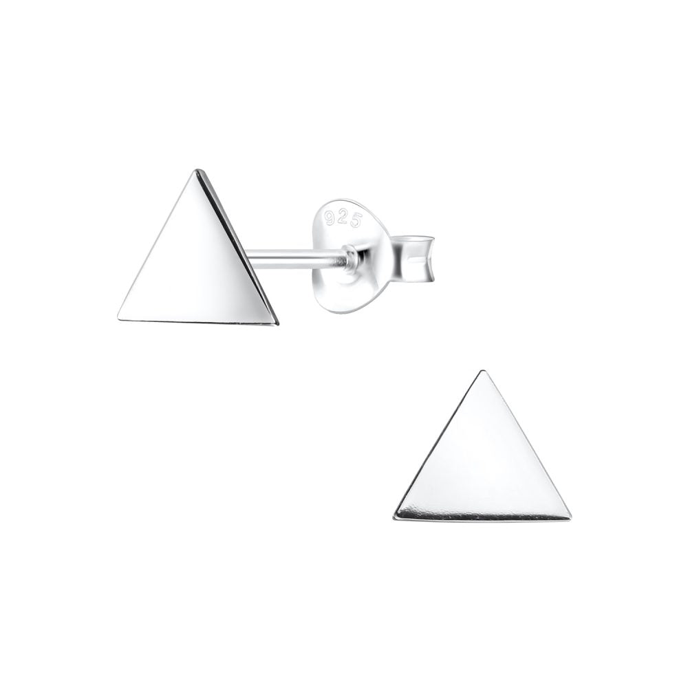 Silver Triangle Studs - High Quality 925 Sterling Silver Jewelry