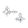 Silver Star Studs - High Quality 925 Sterling Silver Jewelry