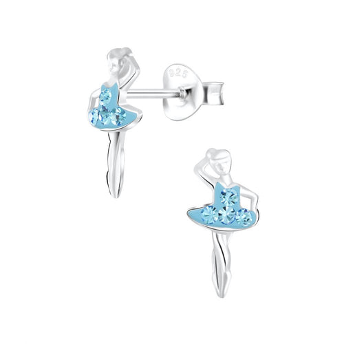 Ballerina Studs — Aqua Bohemica - High Quality 925 Sterling Silver Jewelry