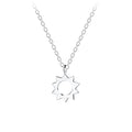 Silver Sun Necklace - High Quality 925 Sterling Silver Jewelry