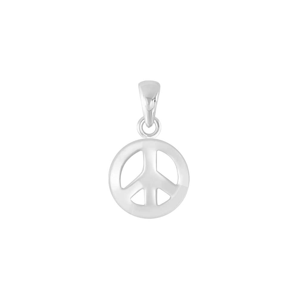 Peace Symbol Pendant - High Quality 925 Sterling Silver Jewelry