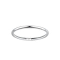 Band Silver Ring (Size 8) - High Quality 925 Sterling Silver Jewelry