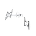 Silver Thunder Bolt Studs - High Quality 925 Sterling Silver Jewelry