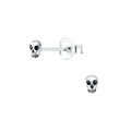 Silver Skull Studs - High Quality 925 Sterling Silver Jewelry