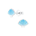 Silver Shell Studs - High Quality 925 Sterling Silver Jewelry