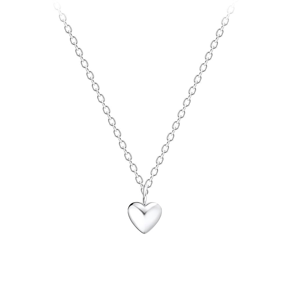 Silver Heart Necklace - High Quality 925 Sterling Silver Jewelry