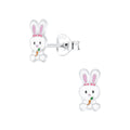 Silver Rabbit Studs - High Quality 925 Sterling Silver Jewelry
