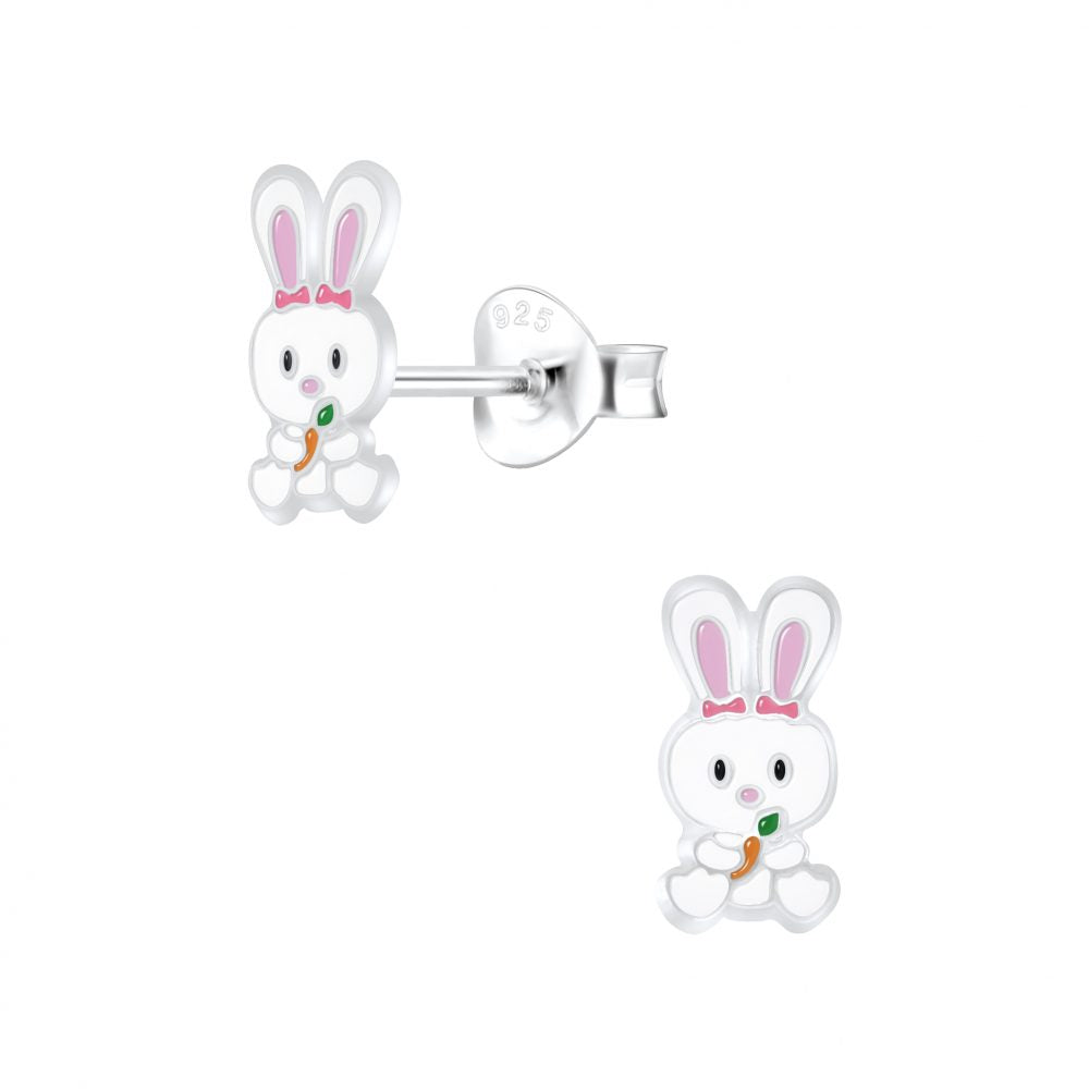 Silver Rabbit Studs - High Quality 925 Sterling Silver Jewelry