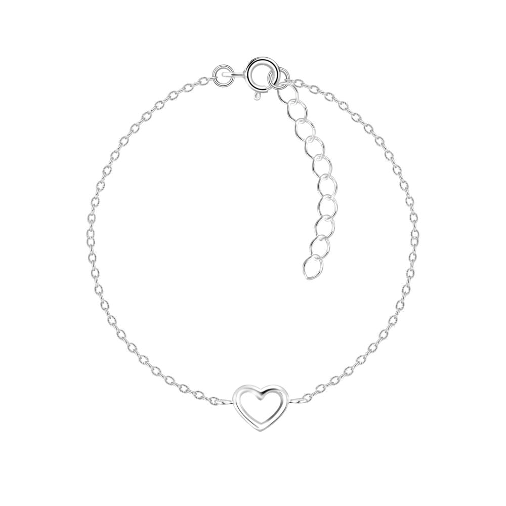 Heart Bracelet - High Quality 925 Sterling Silver Jewelry
