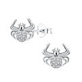 Silver Spider Studs - High Quality 925 Sterling Silver Jewelry