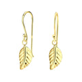 Silver Leaf Earrings - High Quality 925 Sterling Silver Jewelry