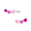 Silver Heart Studs - High Quality 925 Sterling Silver Jewelry