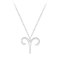 Aries Zodiac Sign Necklace (18") - High Quality 925 Sterling Silver Jewelry