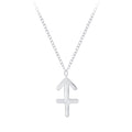 Sagittarius Zodiac Sign Necklace — (18") - High Quality 925 Sterling Silver Jewelry