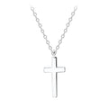 Cross Necklace (18") - High Quality 925 Sterling Silver Jewelry