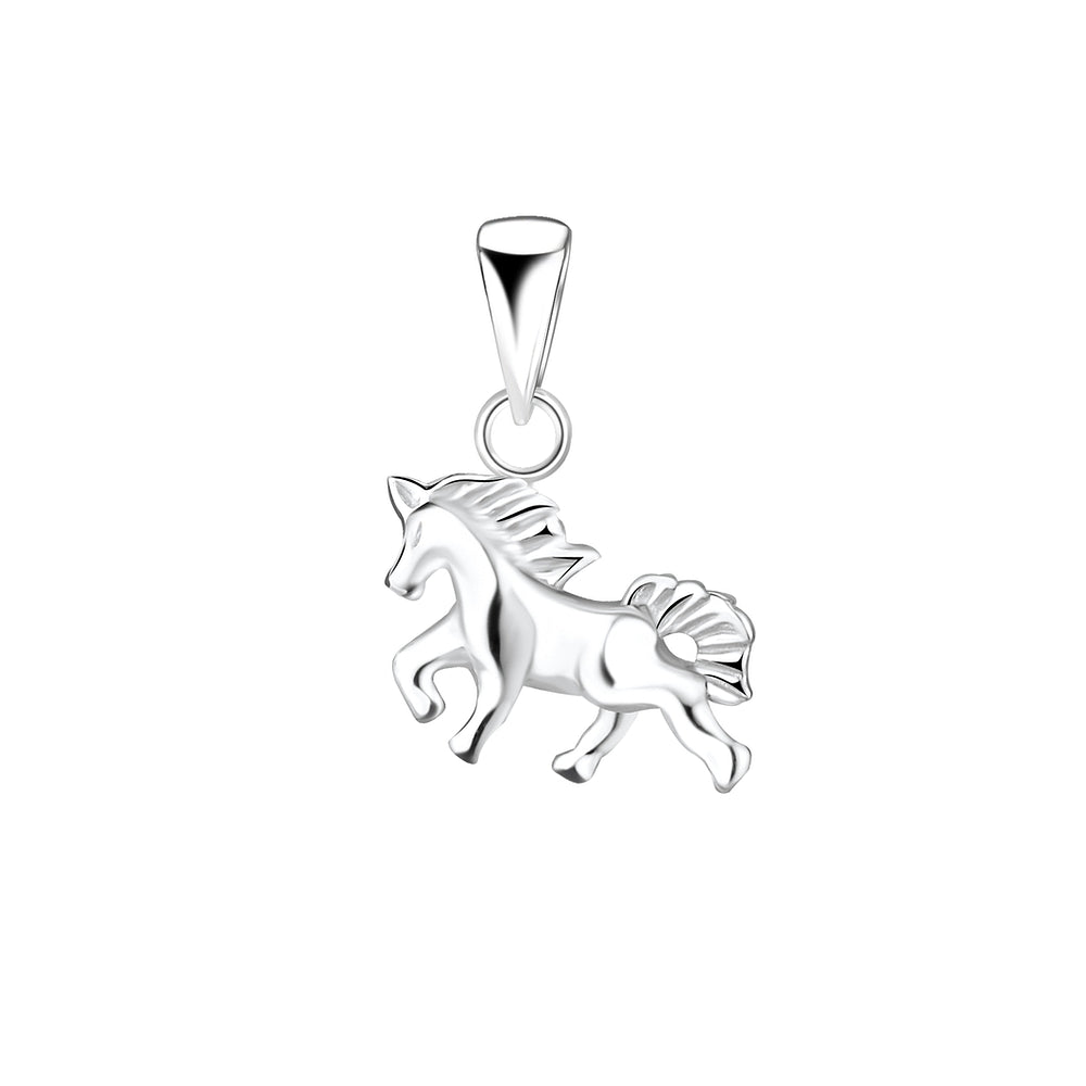 Silver Horse Pendant - High Quality 925 Sterling Silver Jewelry