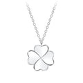 Silver Clover Necklace (18") - High Quality 925 Sterling Silver Jewelry