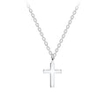 Cross Necklace (18") - High Quality 925 Sterling Silver Jewelry